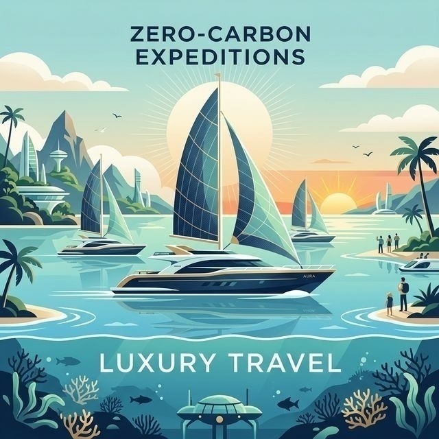 Modern 2D Graphic showing a traveler using a smartphone interface to select volunteer activities like reforestation and coral planting