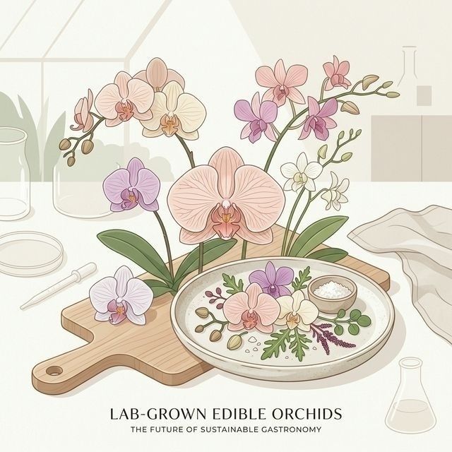 A circular food system showing the cycle from farm to table to compost in a premium flat vector style