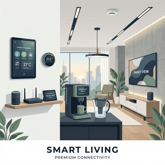 A modern 2D graphic showing a digital dashboard displaying brain activity metrics, with clean infographics representing focus levels, relaxation states, and productivity trends.